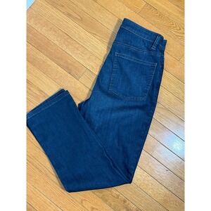 Eileen Fisher Organic Cotton Stretch High Rise Straight Jeans 6